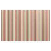Groene, witte, rood gekleurde kerstlijnen stof (Yard (91,4 cm))