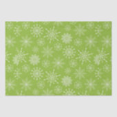  groene witte sneeuwvlokken kerstcadeaus tissuepapier (Voorkant)