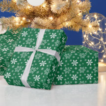 Groene Witte Sneeuwvlokken Vakantie Kerstmis