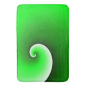 Groene witte spiraal badmat (Voorkant Verticaal)