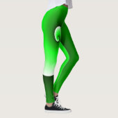 Groene witte spiraal leggings (Rechts)