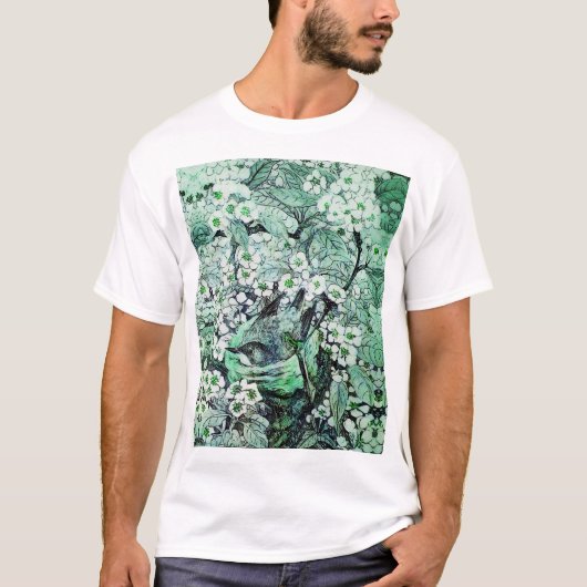 GROENE WITTE SPRINGSTROMEN T-SHIRT (Voorkant)