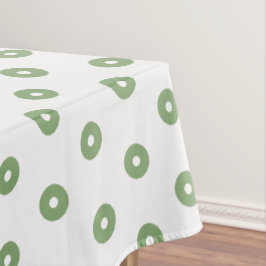 Groene Witte Stippen Tafelkleed