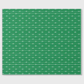 Groene witte stokken en gestippelde lijnen met pat cadeaupapier (Vlak)