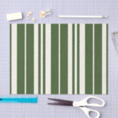 Groene witte strepen Kustkust Tissuepapier (Craft)