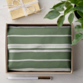 Groene witte strepen Kustkust Tissuepapier (Geschenk)