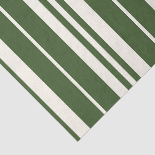 Groene witte strepen Kustkust Tissuepapier (Detail)