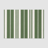 Groene witte strepen Kustkust Tissuepapier (Voorkant)