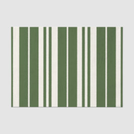 Groene witte strepen Kustkust Tissuepapier