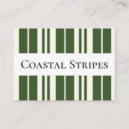Groene witte strepen Kustkust Visitekaartje