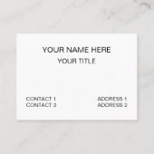 Groene witte strepen Kustkust Visitekaartje (Achterkant)