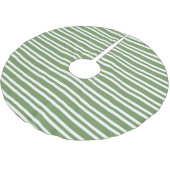 Groene Witte Strepen Patroon Kerstboom Rok (Gekanteld)