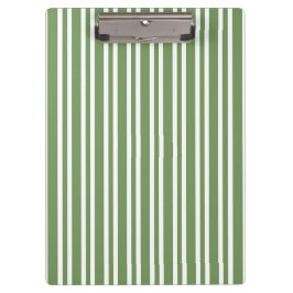 Groene Witte Strepen Patroon Klembord