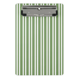 Groene Witte Strepen Patroon Mini Klembord