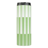 Groene Witte Strepen Patroon Thermosbeker (Achterkant)