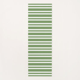Groene Witte Strepen Patroon Yogamat