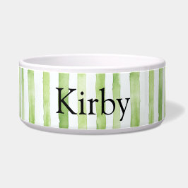 Groene witte strepen voerbakje