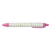 Groene Witte Strepen Zwarte Inkt Pen (Bodem)