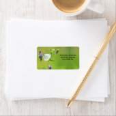 Groene witte veinvlinder etiket (Insitu)