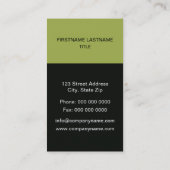 Groene witte veinvlinder visitekaartje (Achterkant)