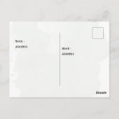 Groene witte waterverf baby shower ansichtkaart briefkaart (Achterkant)