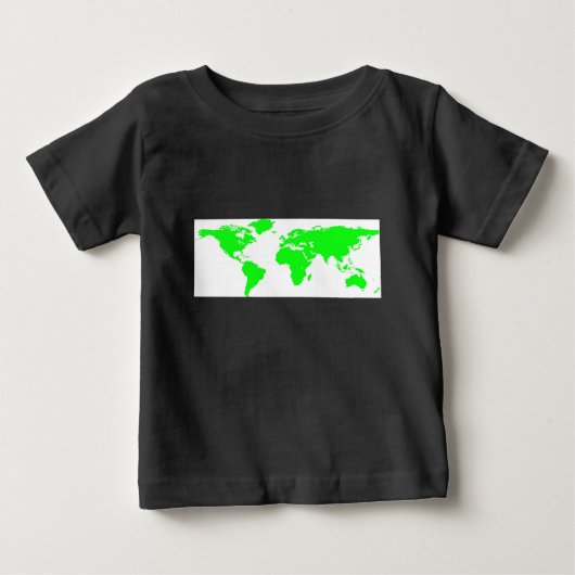 Groene witte Wereldkaart (Voorkant)
