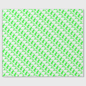 Groene witte Wereldkaart Cadeaupapier (Vlak)