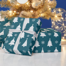 Groene Witte Winter Kerstbomen