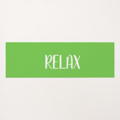 Groene witte Yoga Calming Zone Yogamat (Achterkant (horizontaal))