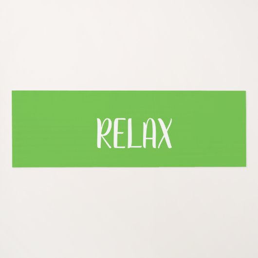 Groene witte Yoga Calming Zone Yogamat (Achterkant (horizontaal))