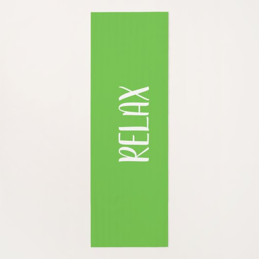 Groene witte Yoga Calming Zone Yogamat (Achterkant)