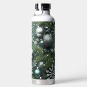 GROENE WITTE ZILVEREN KERSTFEESTVERSIERINGEN WATERFLES (Rechts)