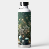 GROENE WITTE ZILVEREN KERSTFEestVERSIERINGEN Waterfles (Rechts)