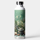 GROENE WITTE ZILVEREN KERSTFEestVERSIERINGEN Waterfles (Links)