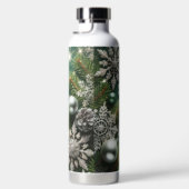 GROENE WITTE ZILVEREN KERSTVERSIERINGEN WATERFLES (Rechts)