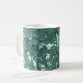 Groene witte zwarte koffie Mok (Voorkant links)
