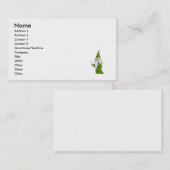 Groene wizard visitekaartje (Voorkant / Achterkant)
