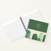Groene Woestijn Cactus Inspirerende Spreuk Notitieboek (Binnen)