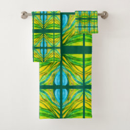 Groene woestijn inspiratie bad handdoek