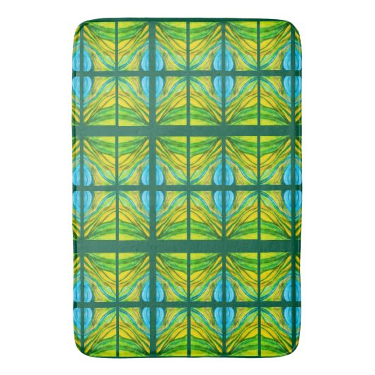 Groene woestijn inspiratie badmat (Voorkant Verticaal)