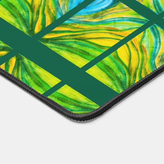 Groene woestijn inspiratie bureaumat (Hoek)