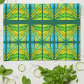 Groene woestijn inspiratie theedoek (Gevouwen)