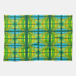 Groene woestijn inspiratie theedoek