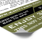 Groene Wol Winkel, Knitting Store, Garn Store Poster (Hoek)