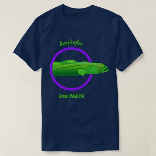 Groene Wolf Eel T-shirt (Design voorkant)