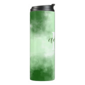 groene wolk Thermal Tumbler Thermosbeker (Gedraaid links)