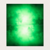 Groene wolken visitekaartje (Buitenkant ongevouwen)