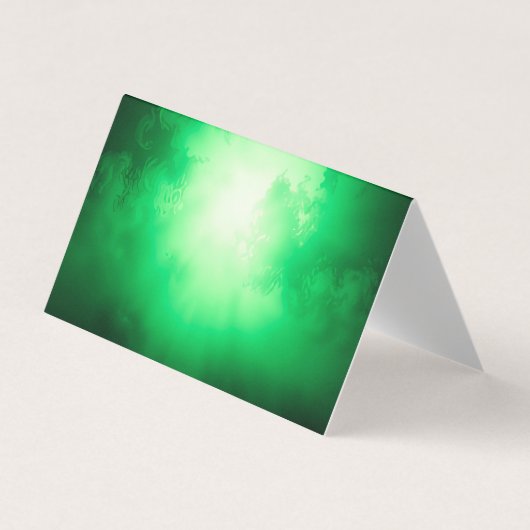 Groene wolken visitekaartje (Voorkant)