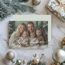 Groene wonderen van zijn liefde Christmas Kaart In