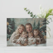 Groene wonderen van zijn liefde kerst Kaart (Staand voorkant)